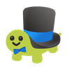 toitle-with-a-tophat emoji